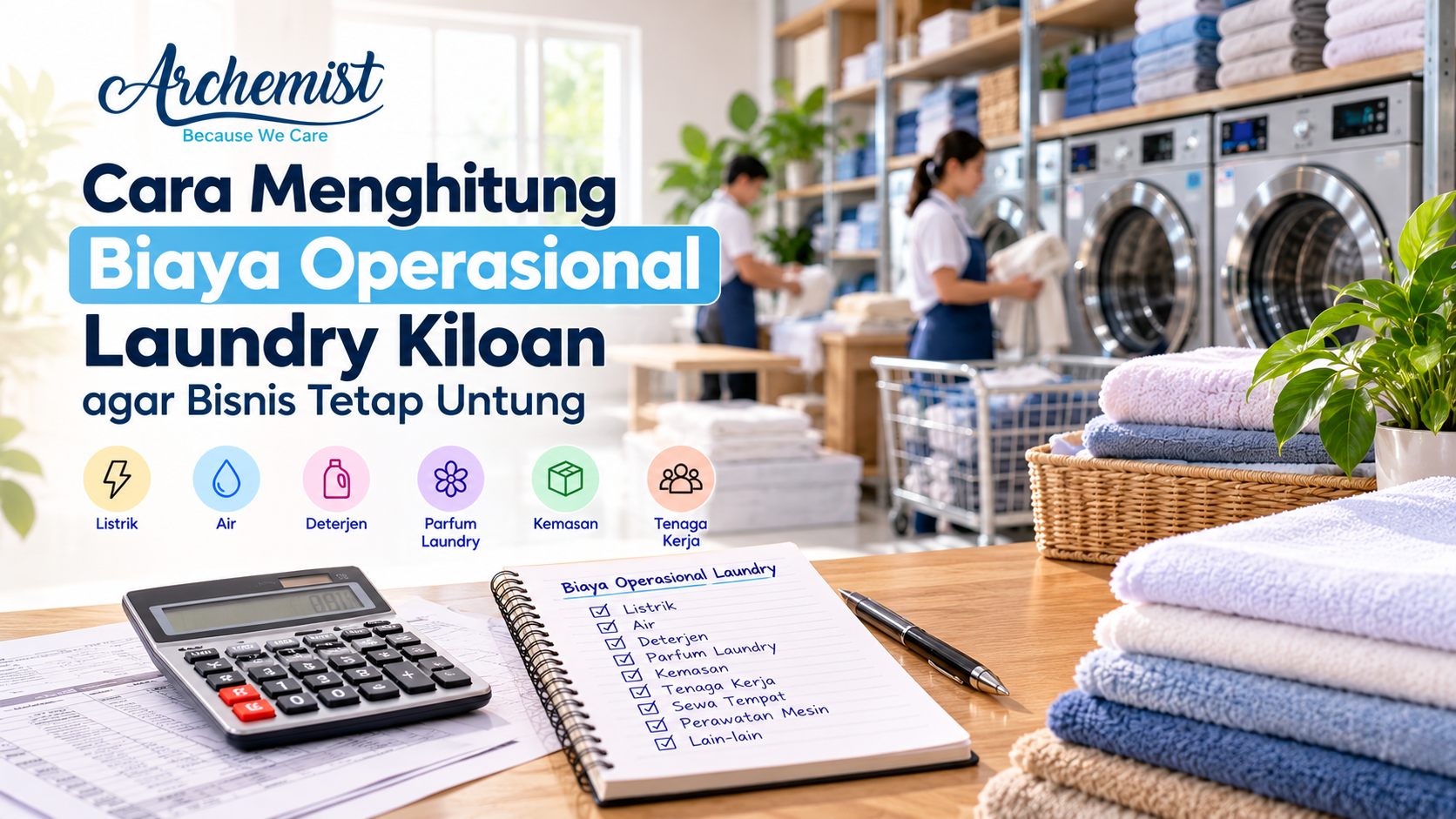 Cara Menghitung Biaya Operasional Laundry Kiloan agar Bisnis Tetap Untung