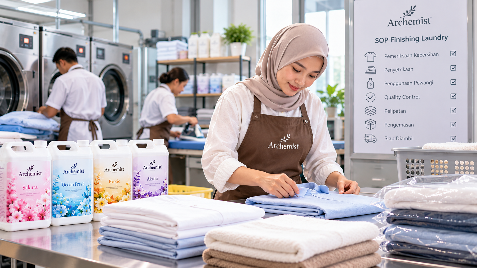 SOP Finishing Laundry: Checklist dari Pakaian Selesai Dicuci hingga Siap Diambil